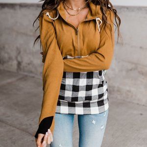 Ampersand Ave &Ave New Chapter Half Zip Hoodie